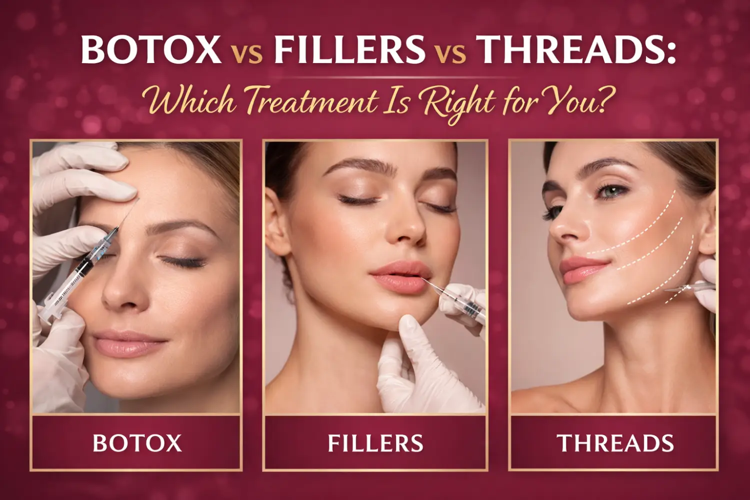 Botox vs Fillers vs Threads: Which Treatment Is Right for You?